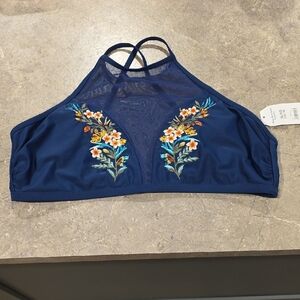Time and Tru Dark Blue Swimwear